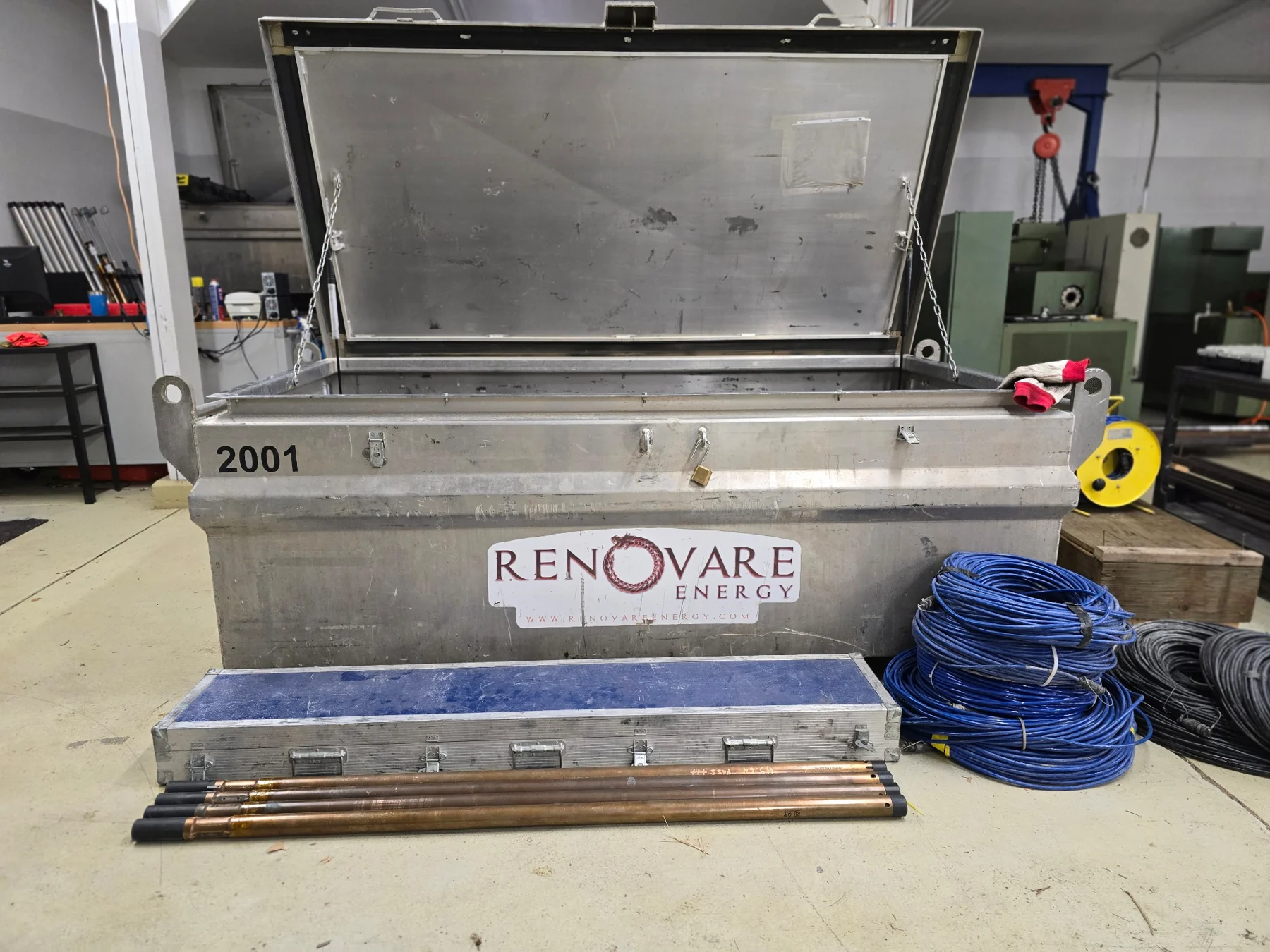 Renovare equipment at the workshop